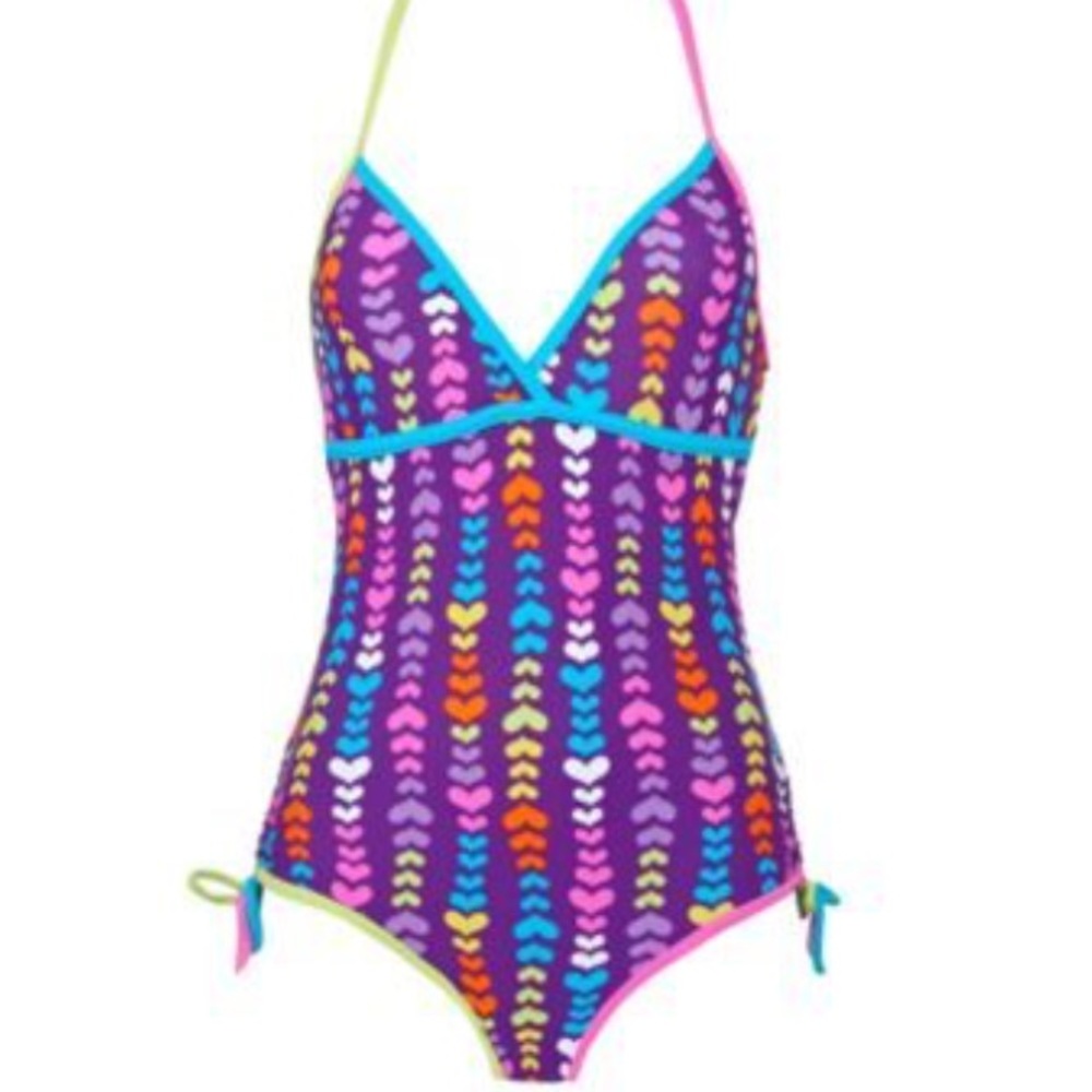 Girls One Piece Swim Costume Size 18-1/2